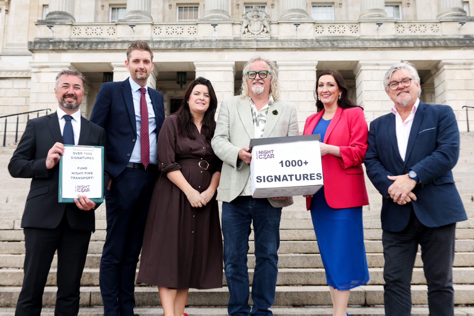 Chris McCracken, Phillip Brett MLA. Martina Connolly, Night Czar, Deputy First Minister, Damien Corr